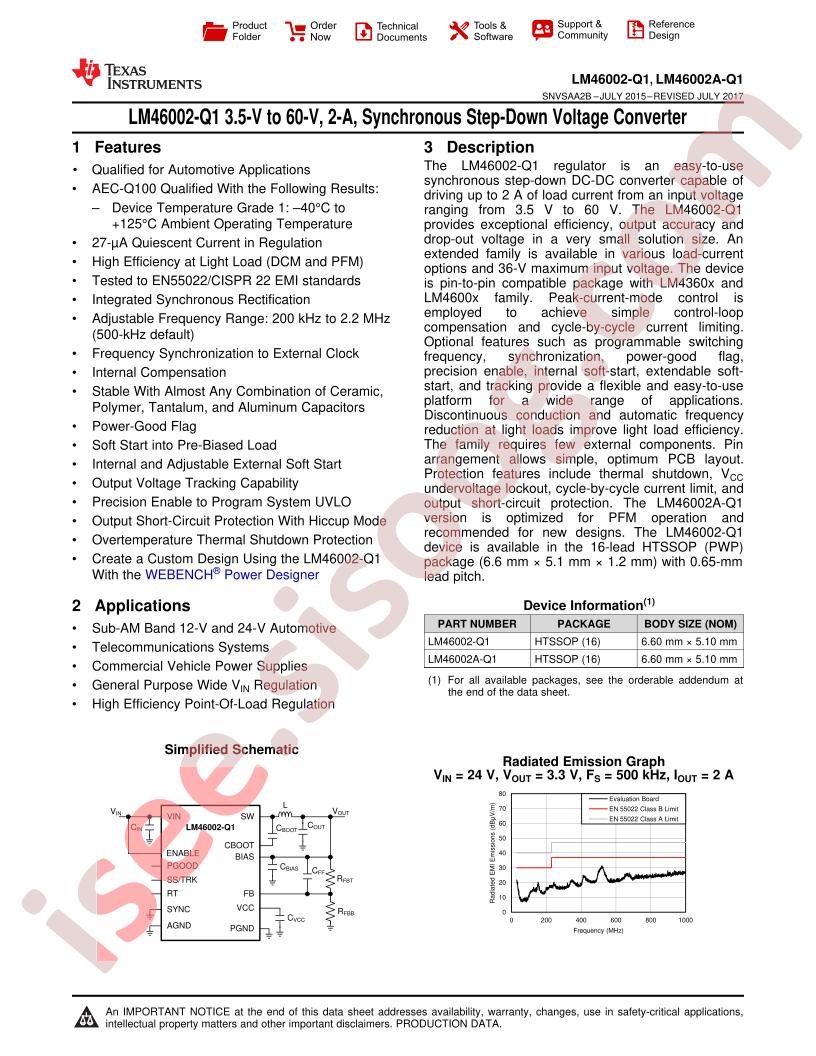 LM46002(A)-Q1 Datasheet