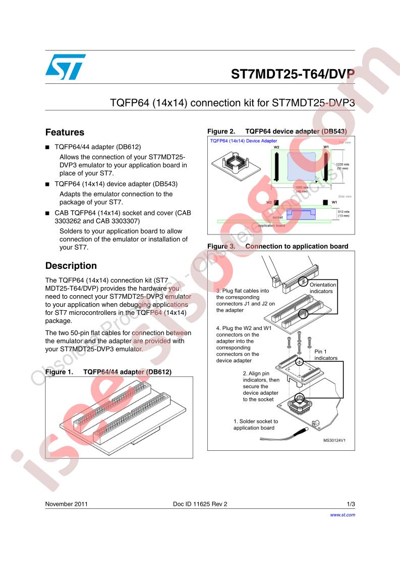 ST7MDT25-T64/DVP Data Brief