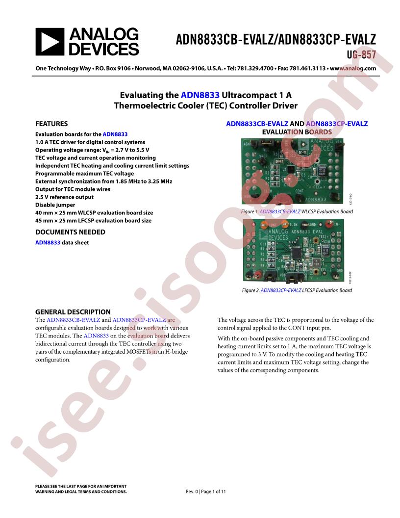 ADN8833Cx-EVALZ Guide