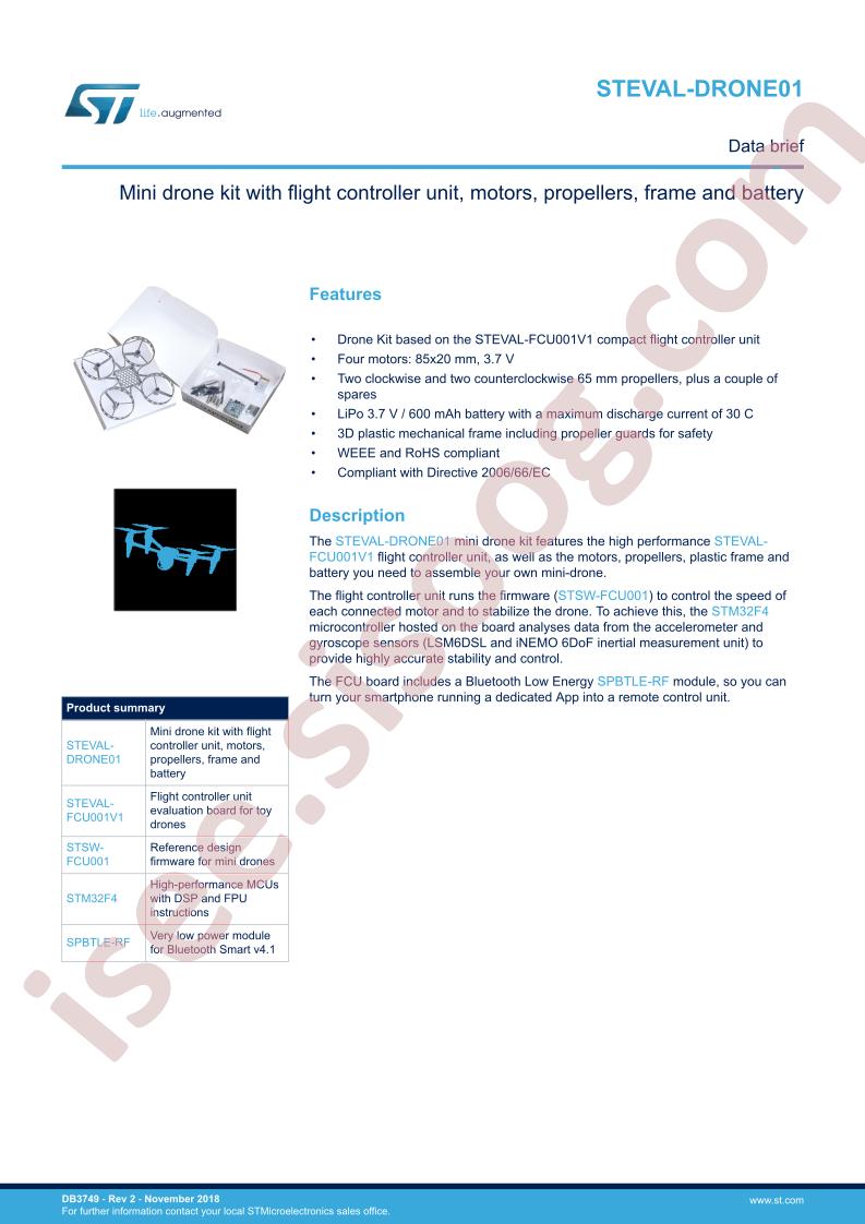 STEVAL-DRONE01 Data Brief