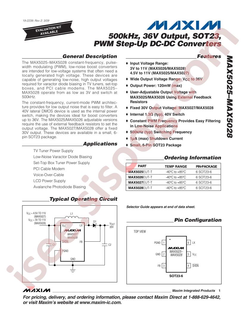 MAX5025-28