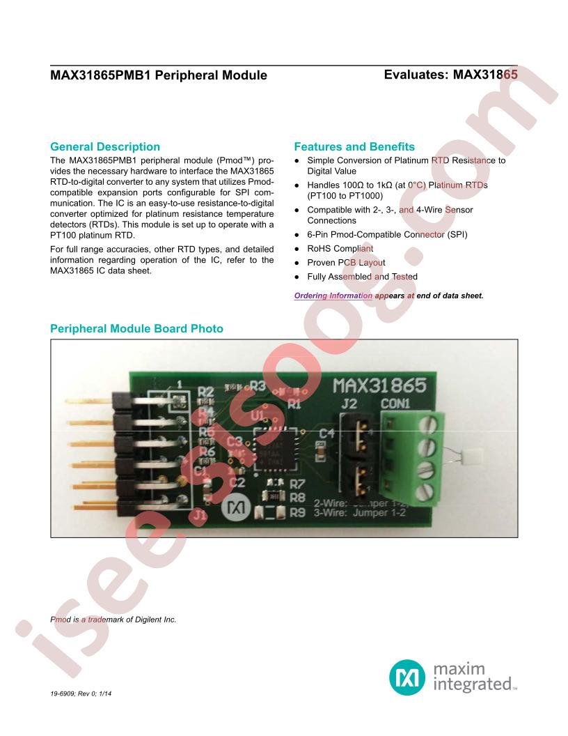 MAX31865PMB1