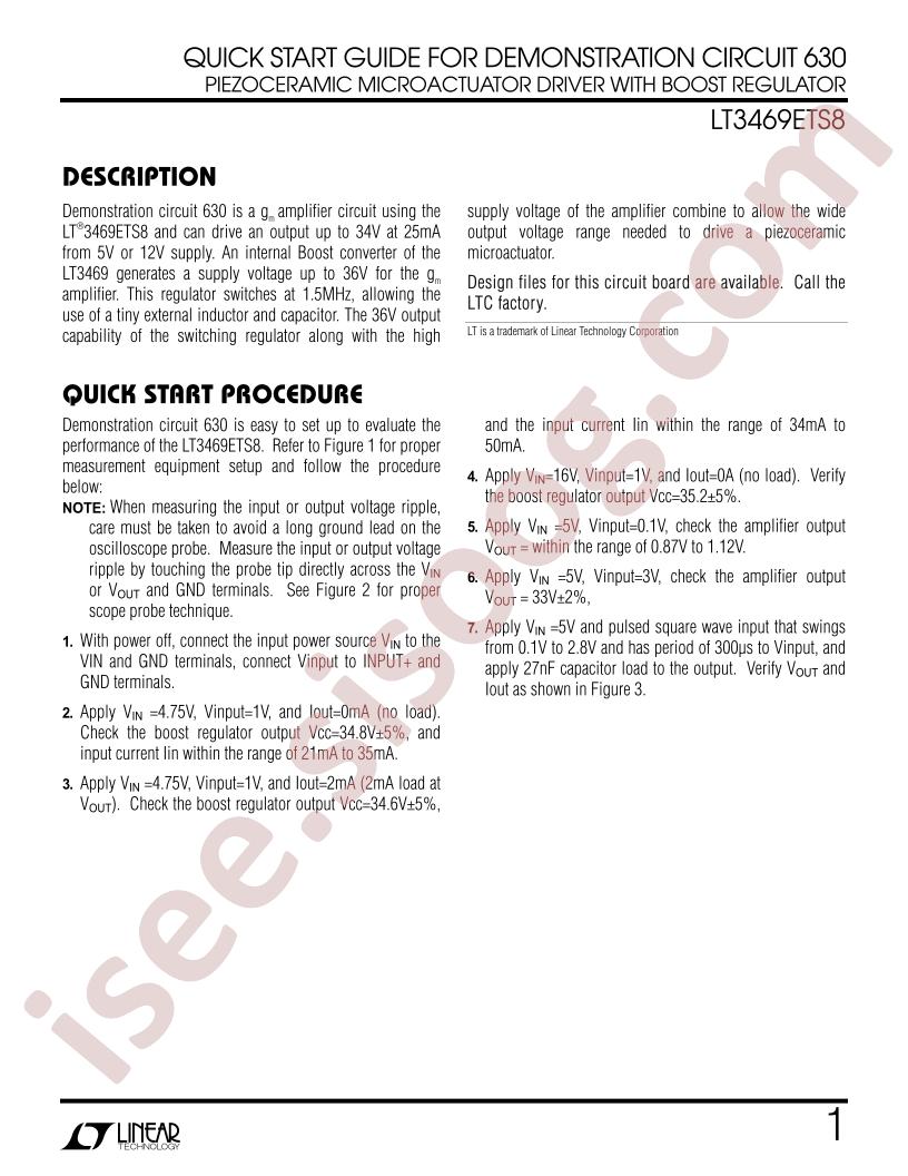 DC630A Quick Start Guide