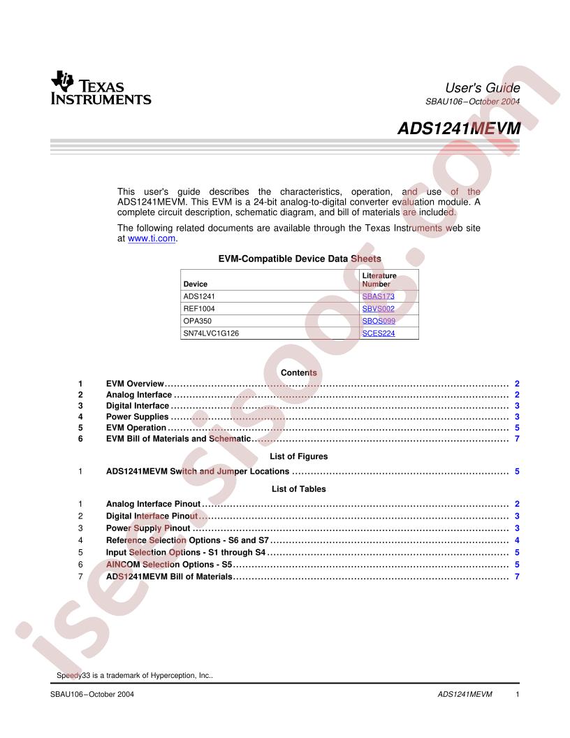 ADS1241MEVM