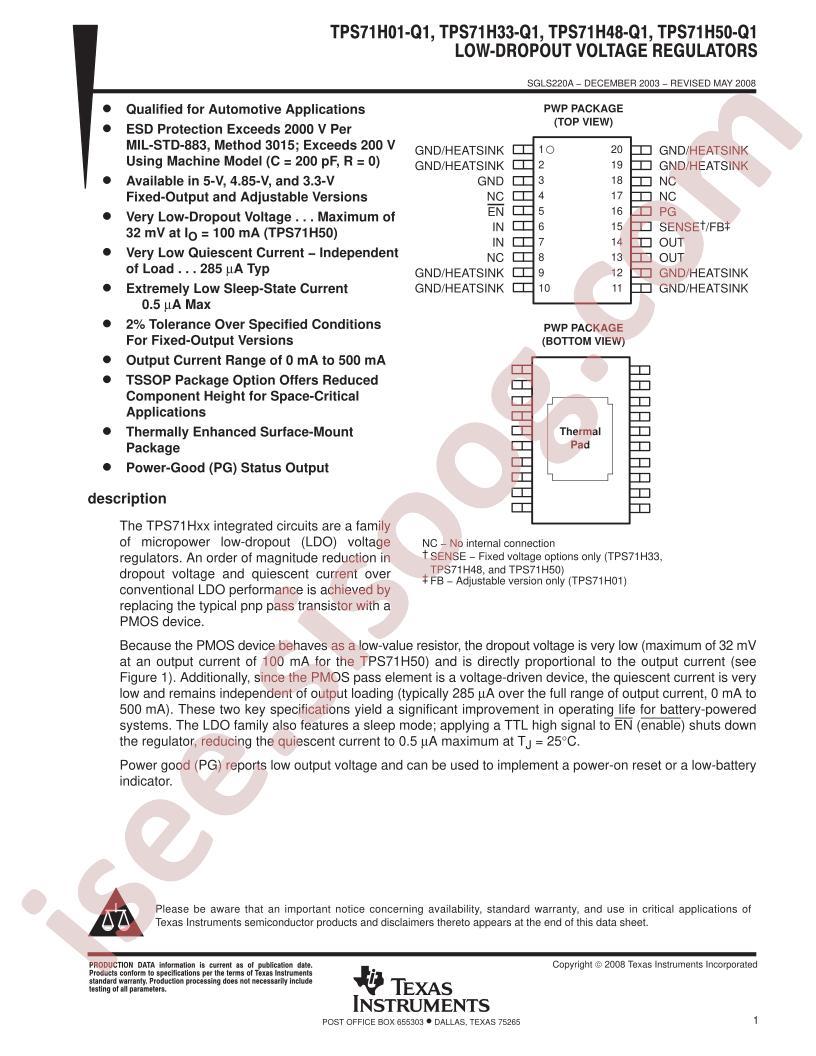 TPS71H01/33/48/50-Q1