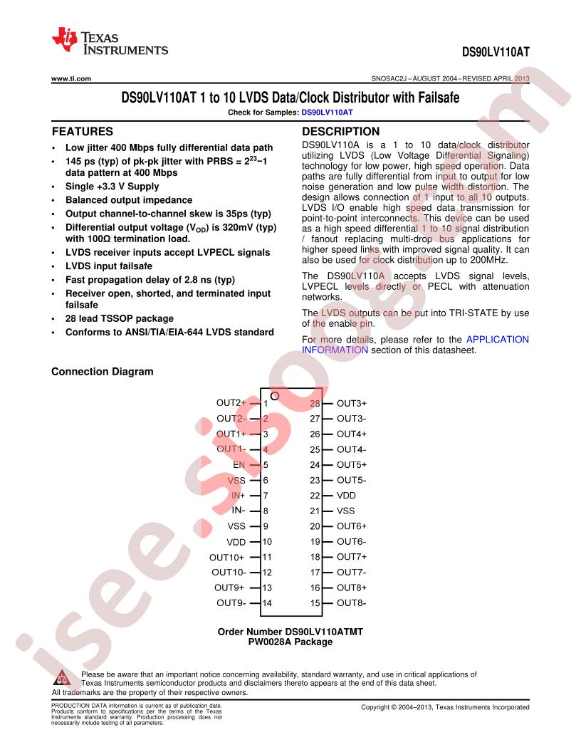 DS90LV110AT