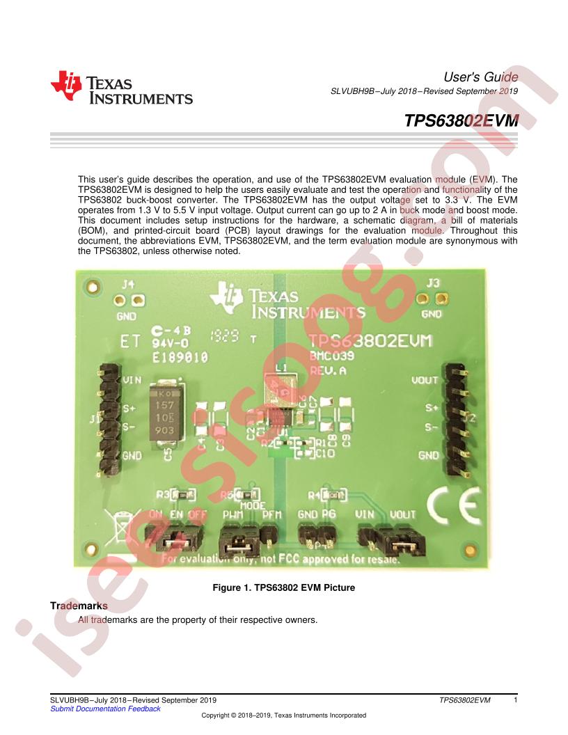 TPS63802EVM User Guide