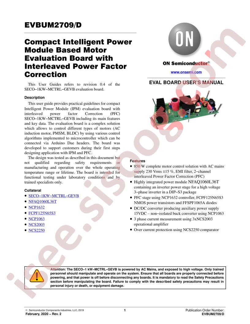 SECO-1KW-MCTRL-GEVB Manual