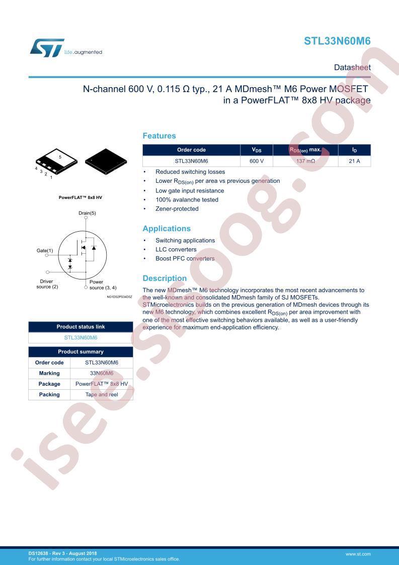 STL33N60M6
