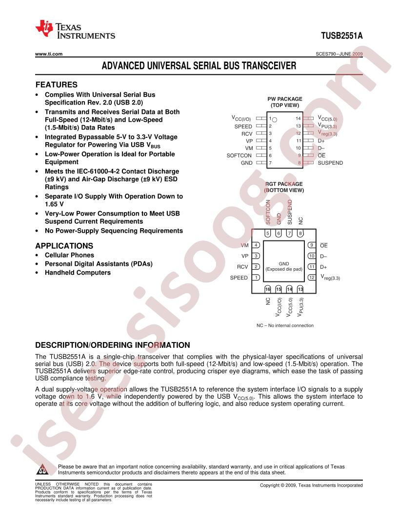 TUSB2551A