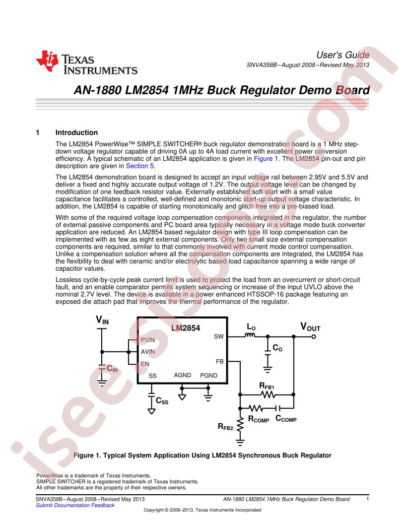 LM2854 Demo Board