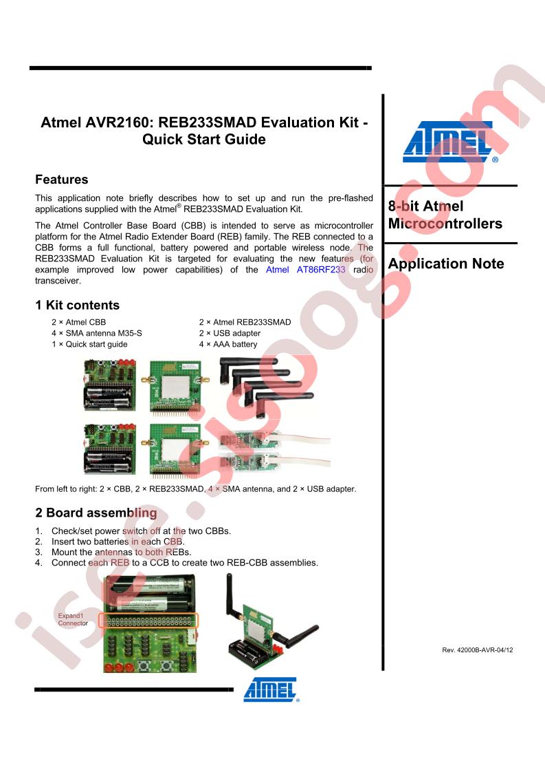 REB233SMAD Eval Kit Quick Start Guide