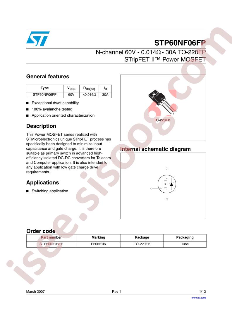 STP60NF06FP