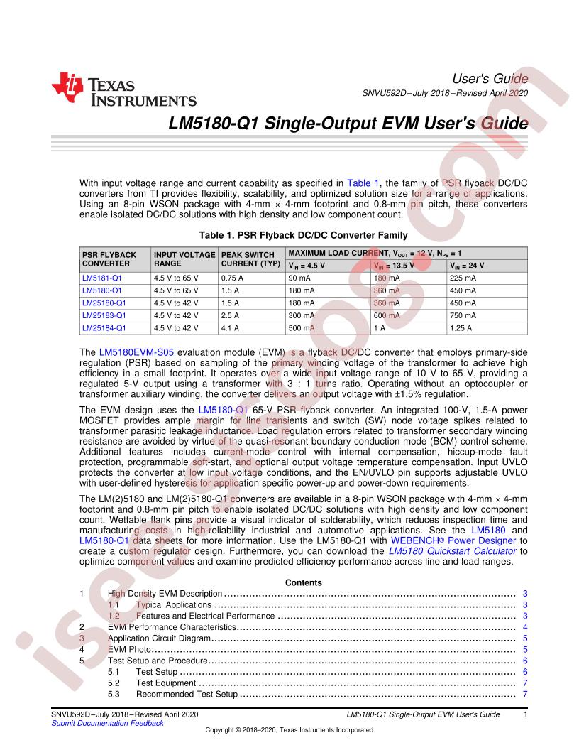 LM5180EVM-S05 User Guide