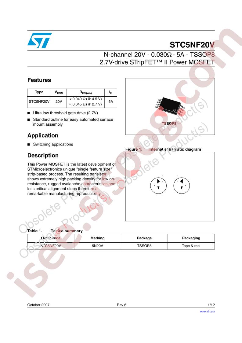 STC5NF20V