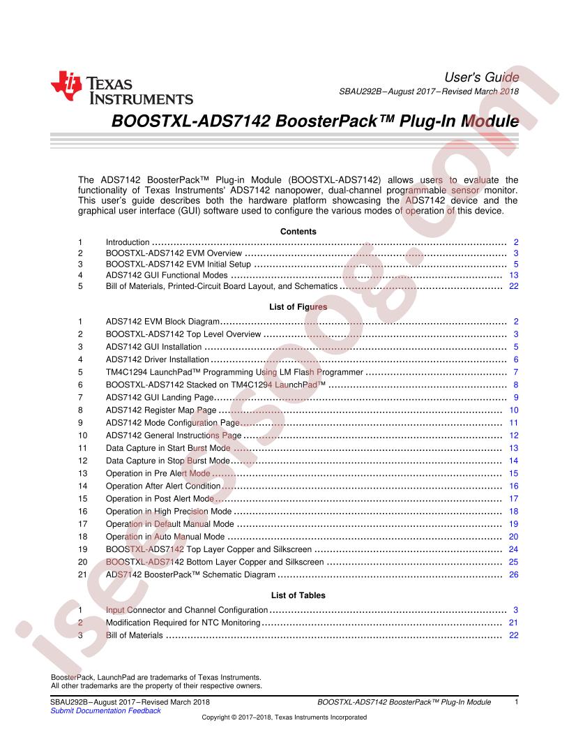 BOOSTXL-ADS7142 User Guide