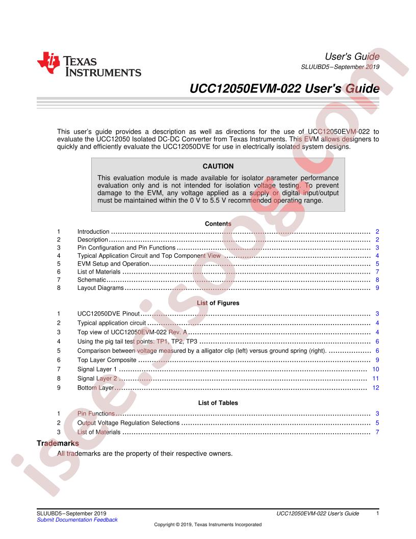 UCC12050EVM-022 User Guide