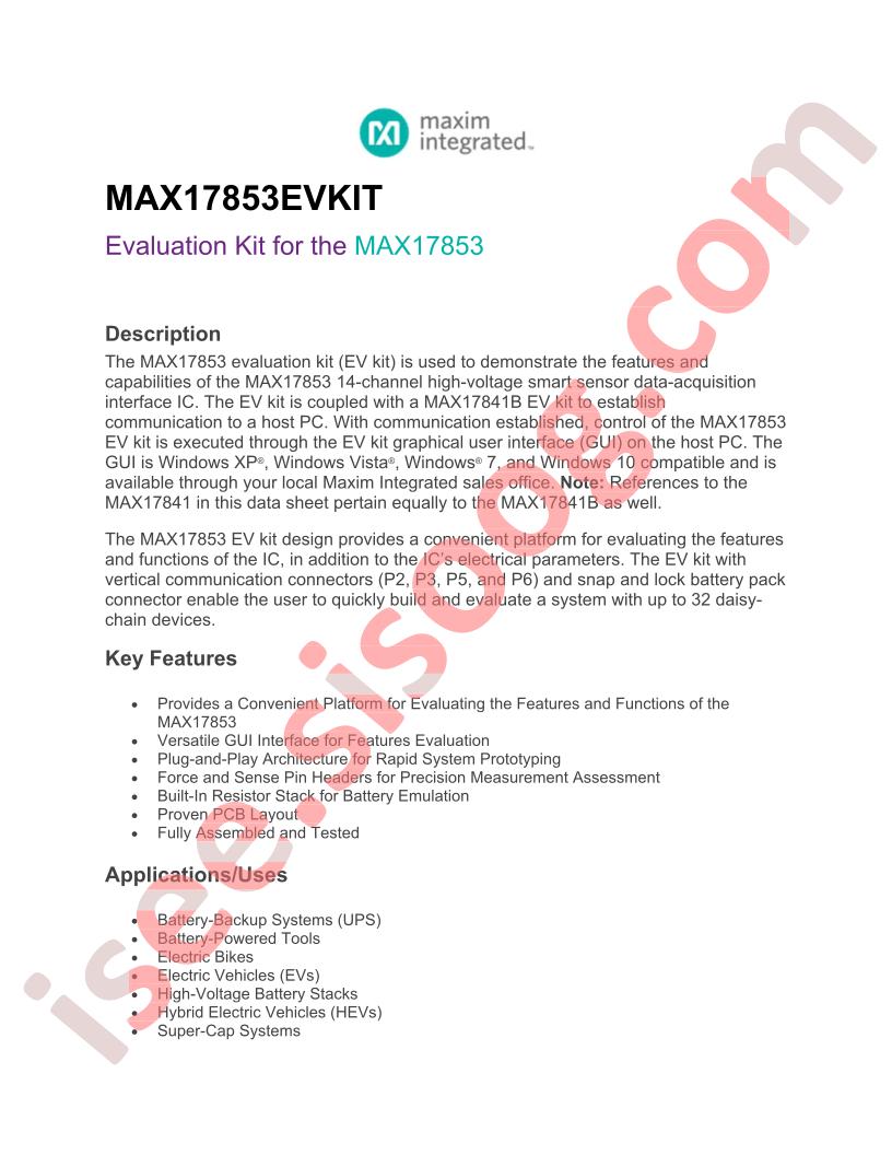 MAX17853EVKIT