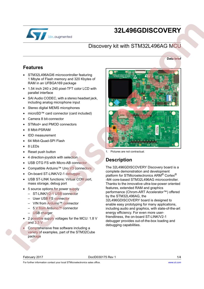 STM32L496G-DISCO Brief