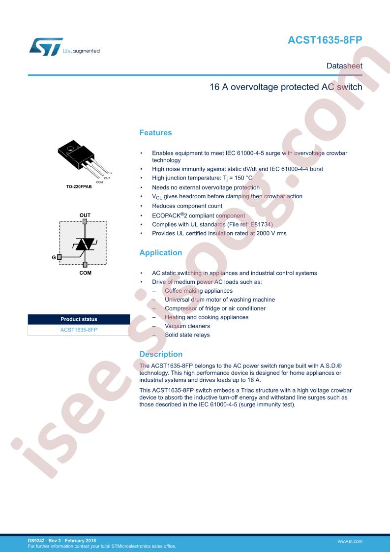 ACST1635-8FP