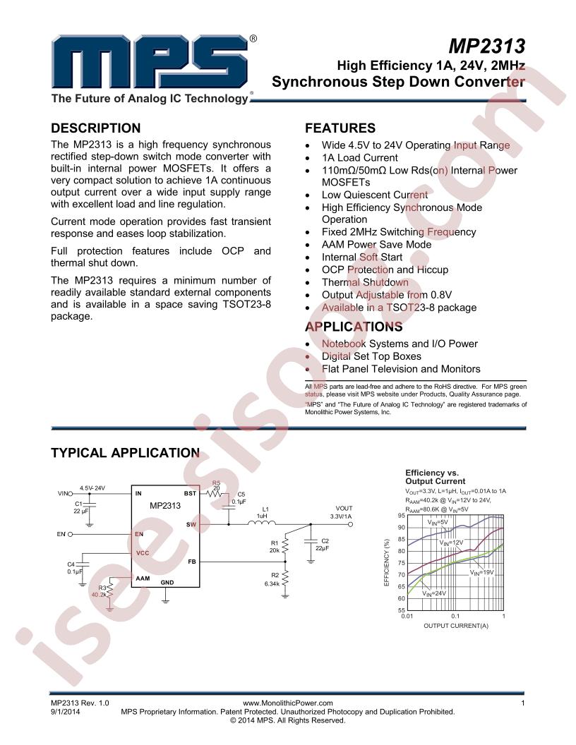 MP2313 Datasheet