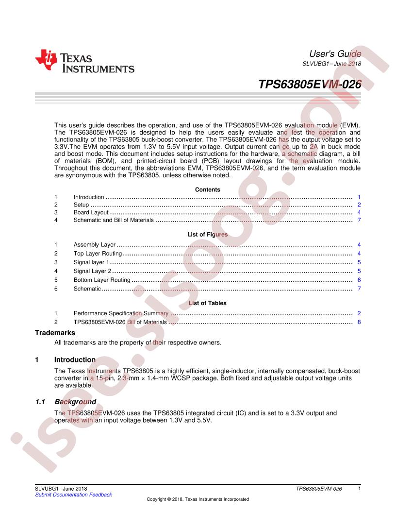 TPS63805EVM-026 User Guide