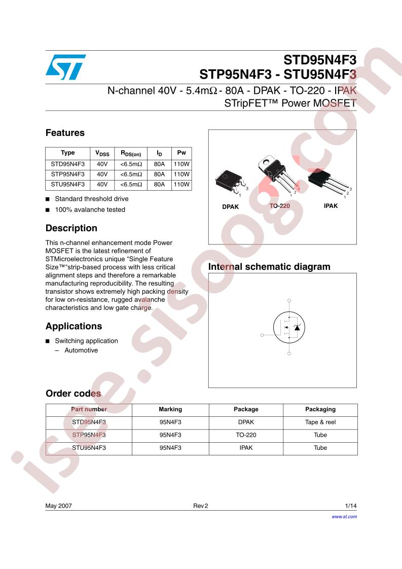 STx95N4F3