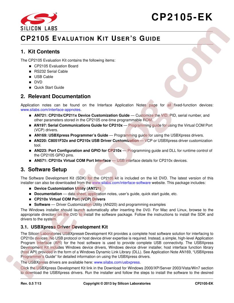 CP2105-EK