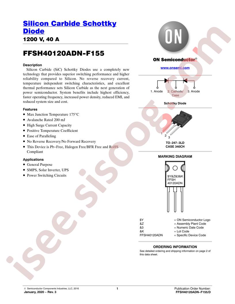 FFSH40120ADN_F155 Datasheet