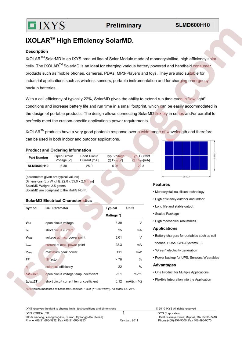 SLMD600H10 Preliminary