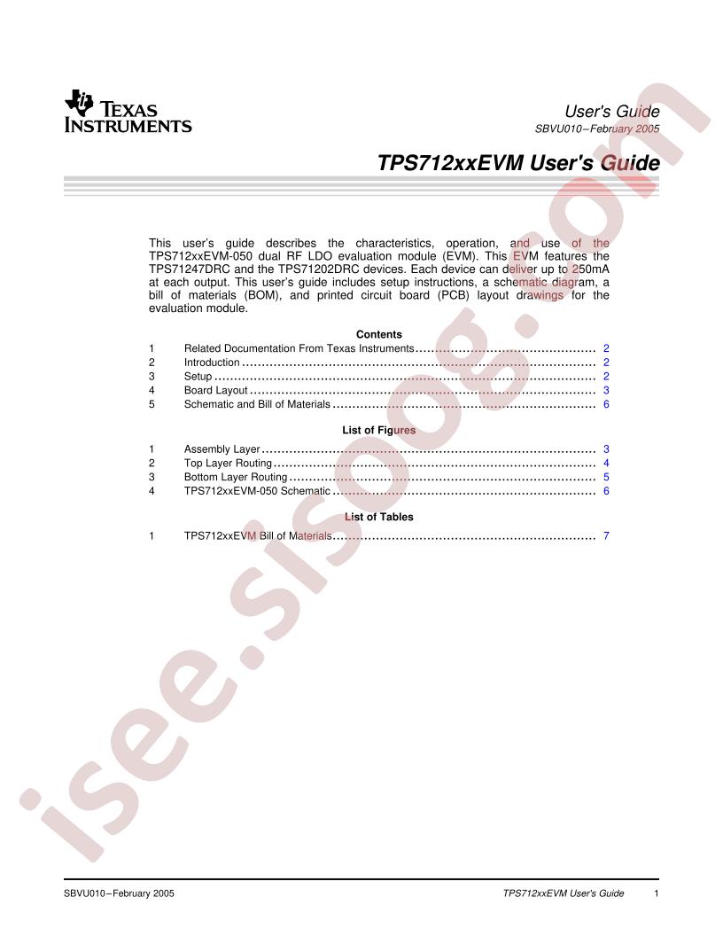 TPS712xxEVM Users Guide