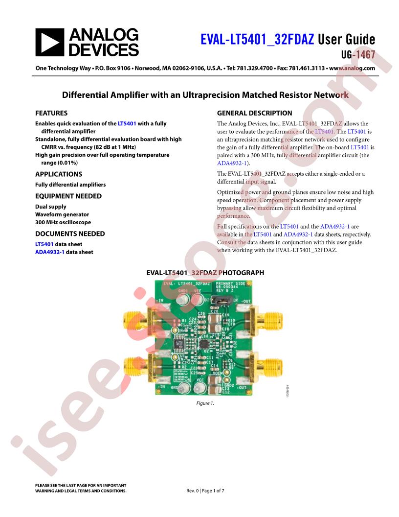 EVAL-LT5401_32FDAZ Guide