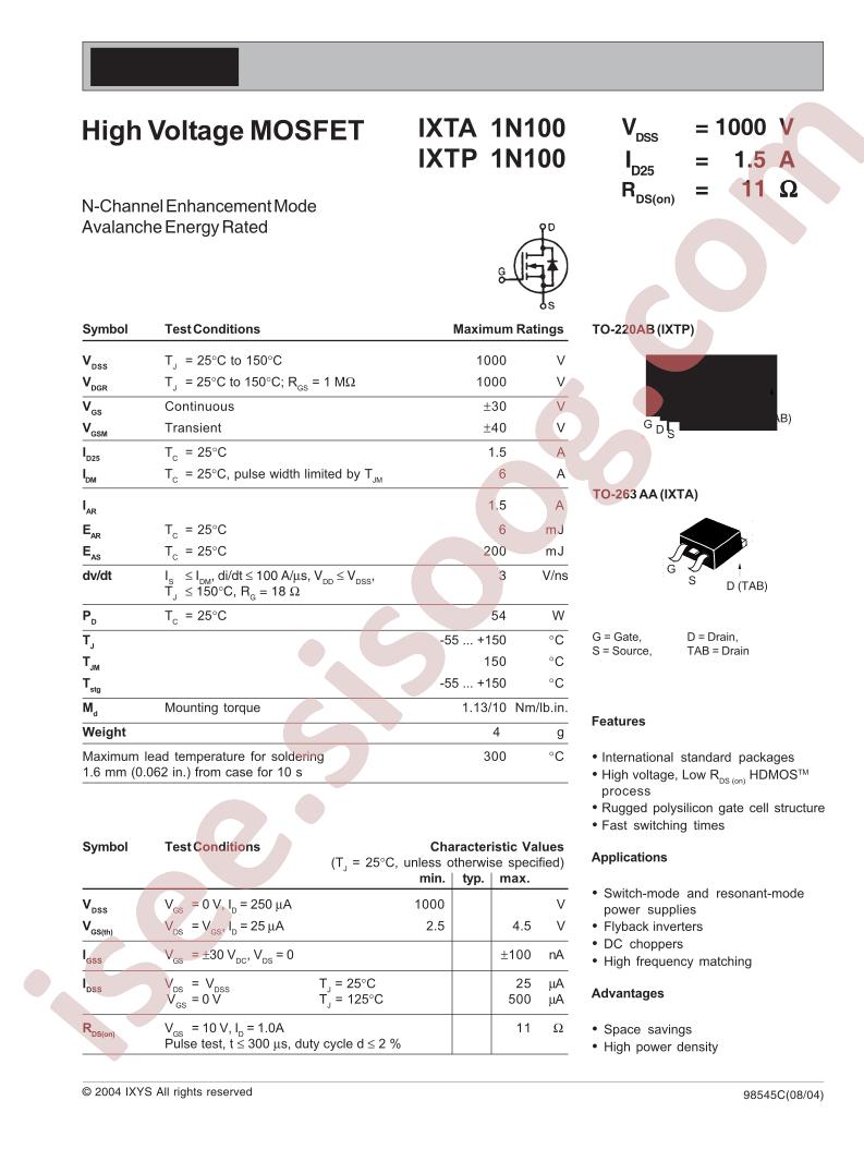 IXT(A,P)1N100