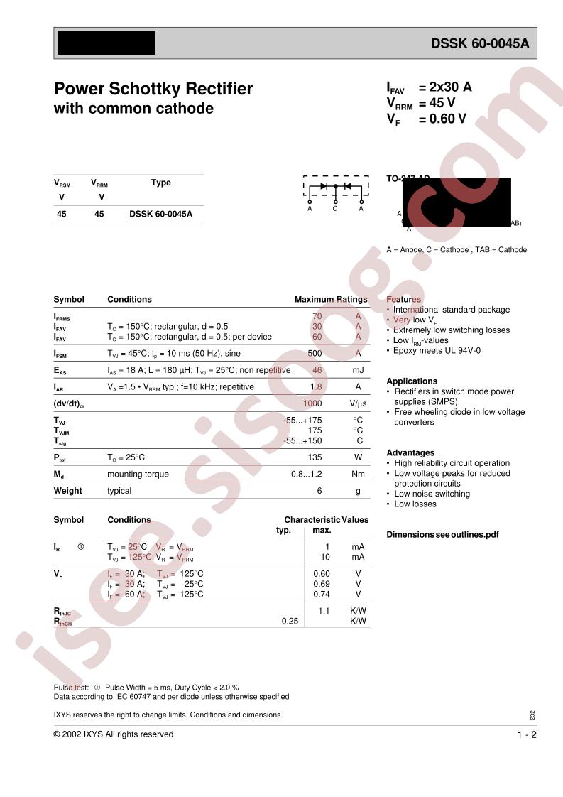 DSSK60-0045A