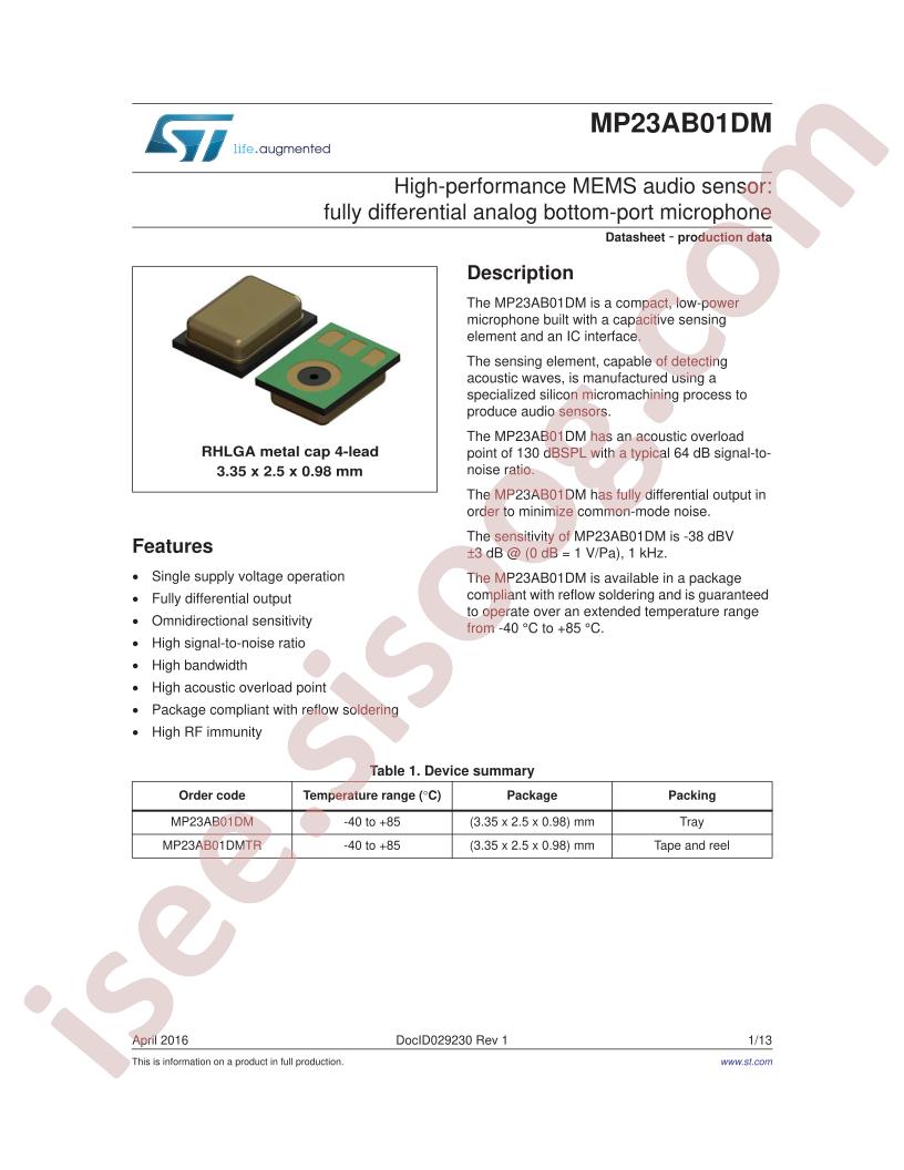 MP23AB01DM