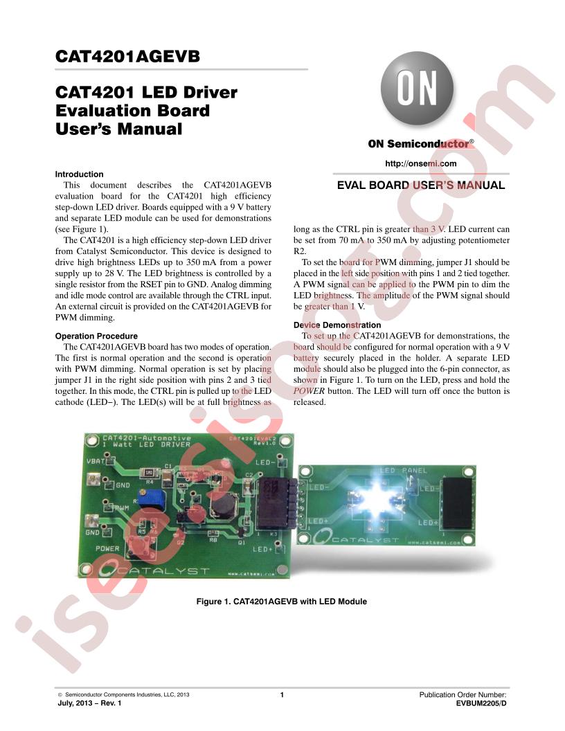 CAT4201AGEVB User's Manual