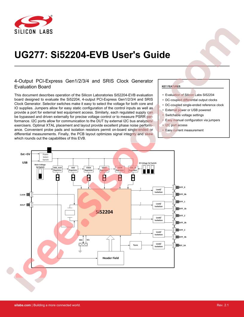 SI52204-EVB User Guide