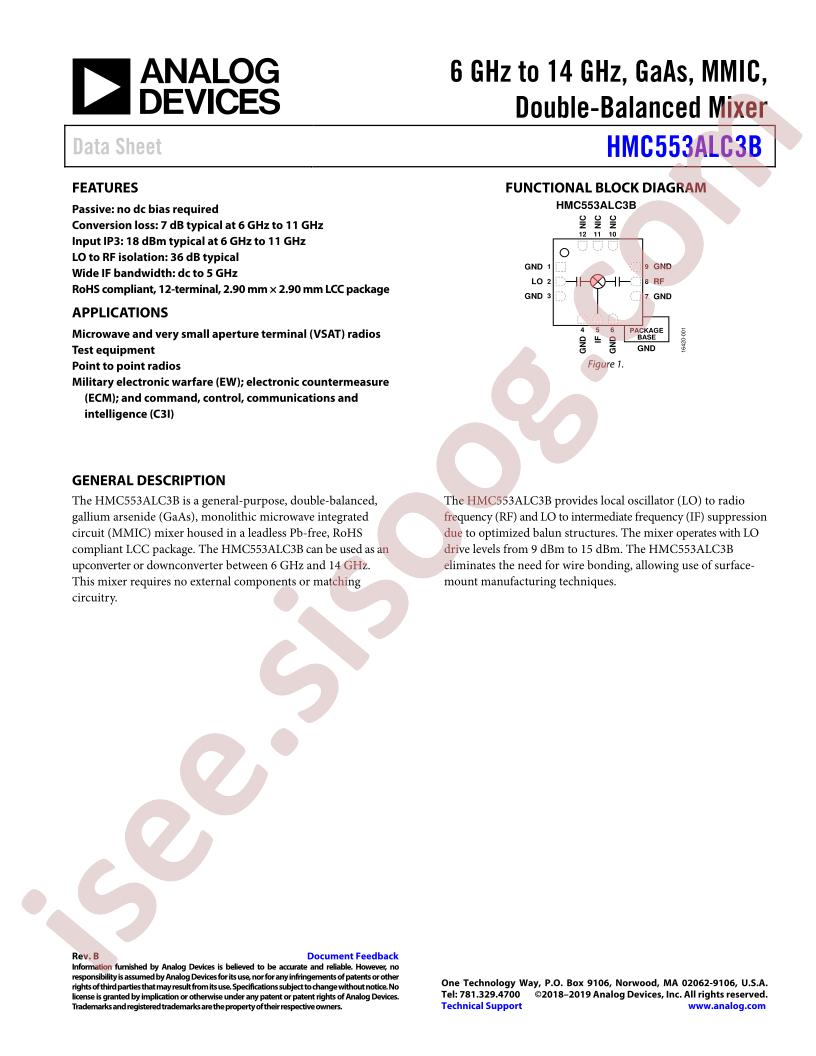 HMC553ALC3B