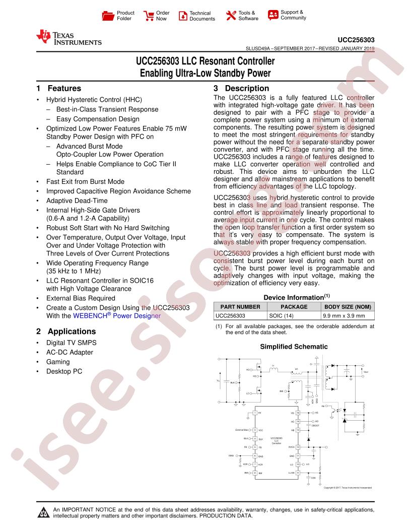 UCC25630-3 Datasheet