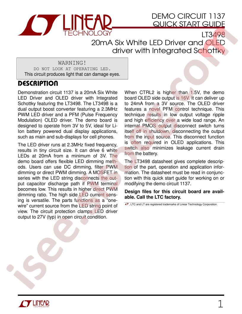DC1137 Quick Start Guide