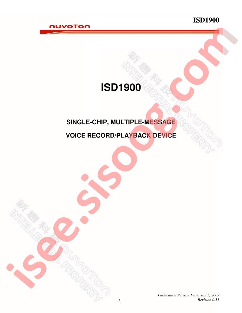 ISD1900 Series