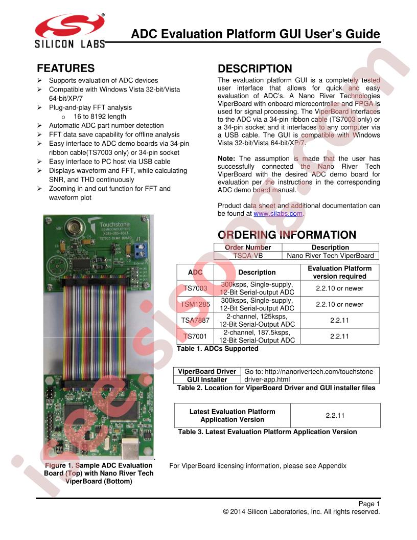 TSDA-VB User Guide