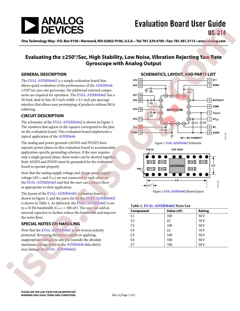 EVAL-ADXRS646Z Guide