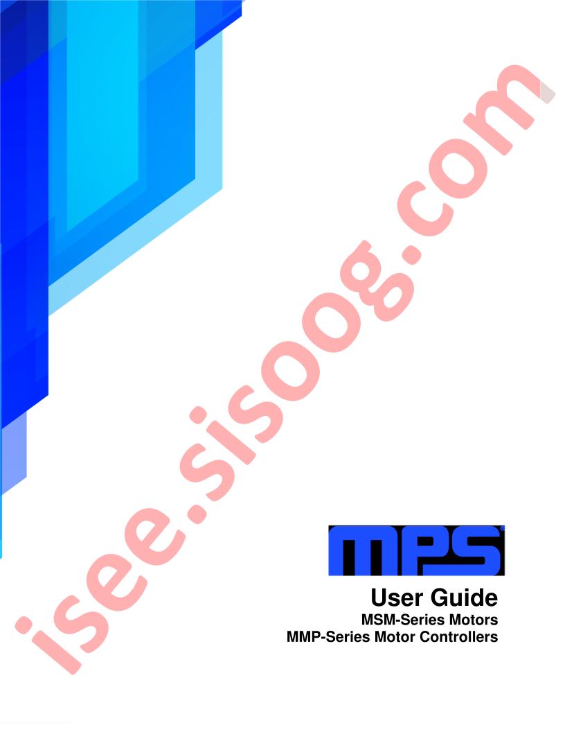 MSM & MMP Series User Guide