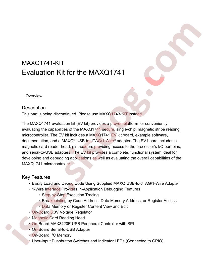 MAXQ1741-KIT