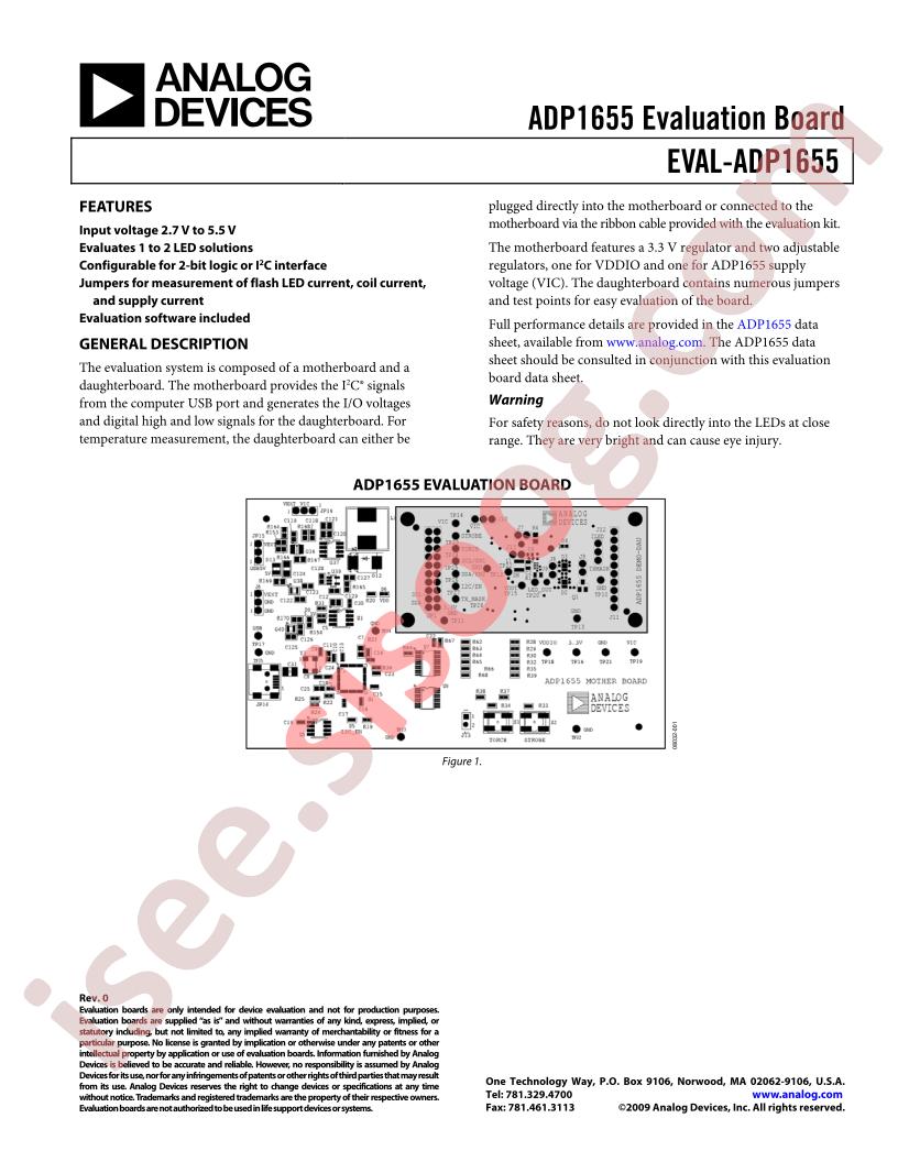 ADP1655 Eval Board
