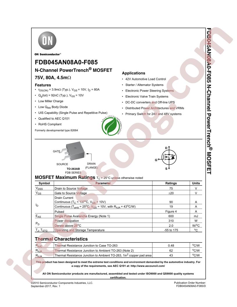 FDB045AN08A0-F085