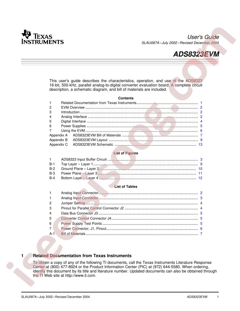 ADS8323EVM