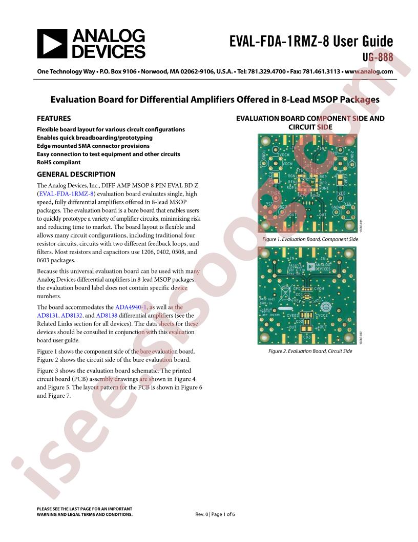 EVAL-FDA-1RMZ-8 Guide