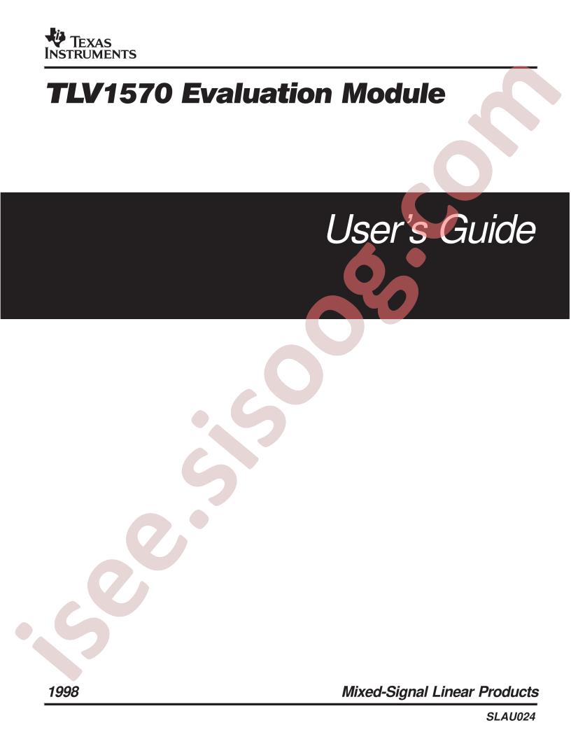 TLV1570EVM
